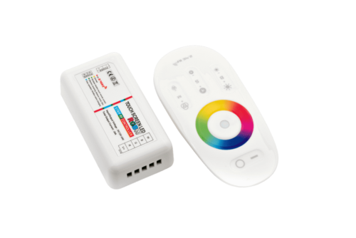 Контролер RGB+W2.4G сенсорный 4Ch*6A 12/24V Белый, RF-RGBW-S-24A