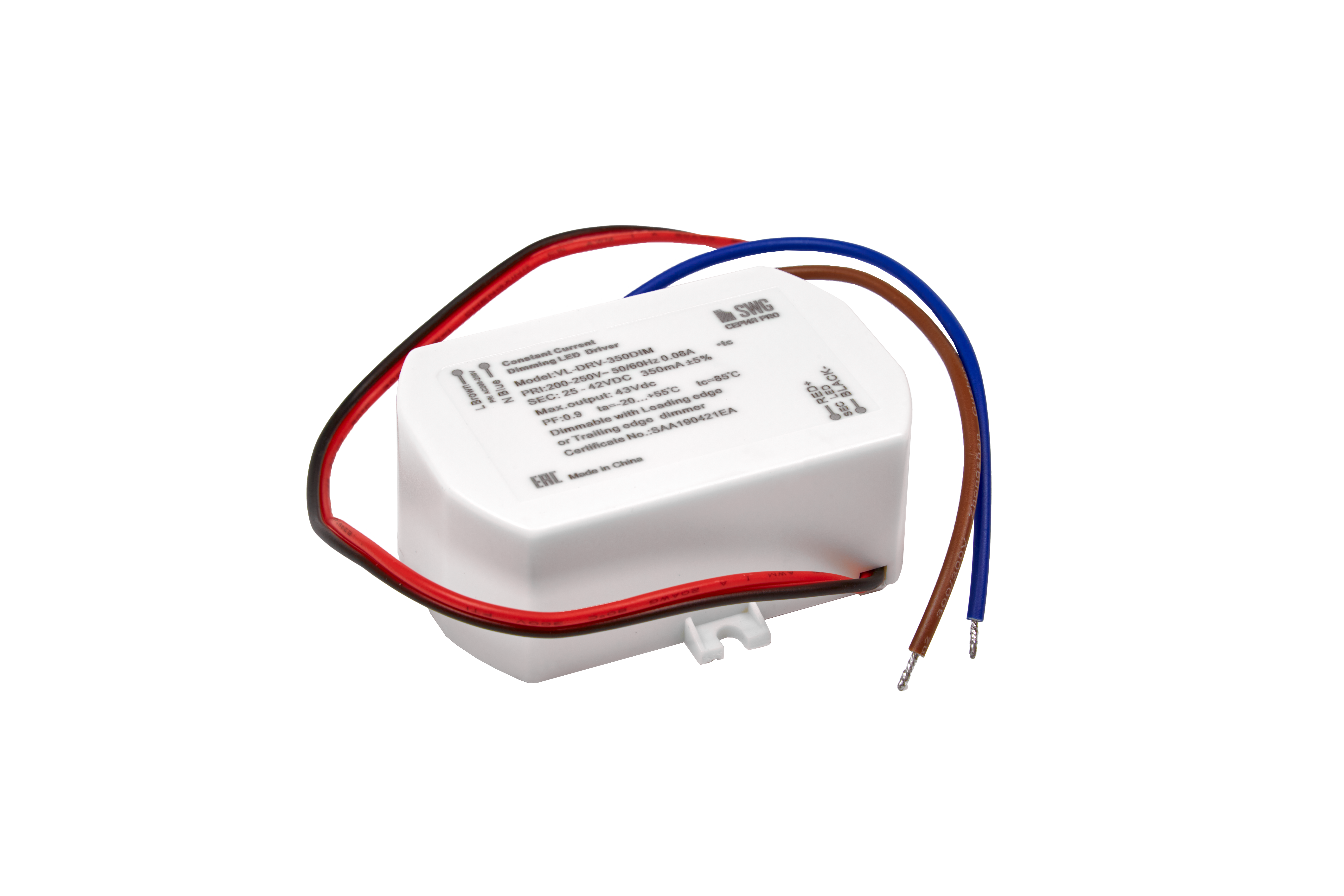 Драйвер диммируемый VL-DRV-350DIM, 15W, 350мА