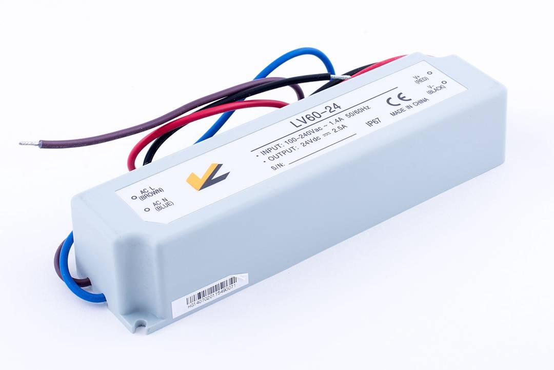 Блок Питания для ленты IP 67 пластик 60 W, 24V — изображение 3