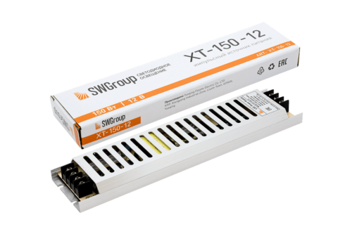 Ультратонкий блок питания в металлическом корпусе, IP20, 150W, 12V