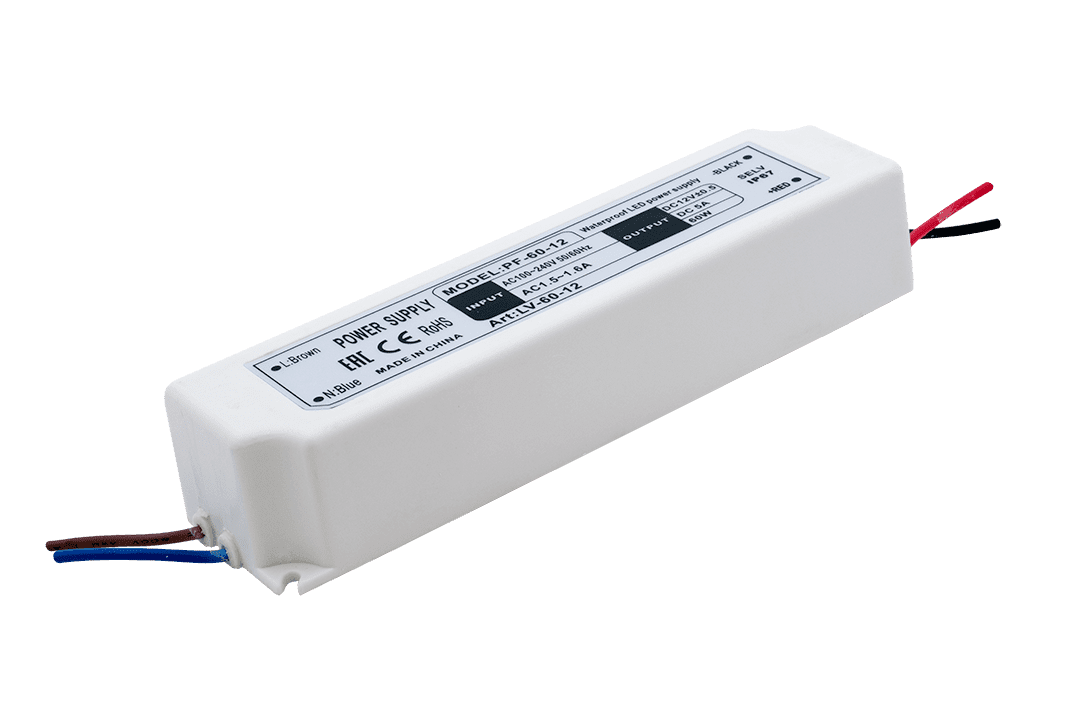 Блок Питания для ленты IP 67 пластик 60 W, 12V — изображение 2