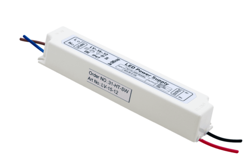 Блок Питания для ленты IP 67 пластик 15 W, 12V