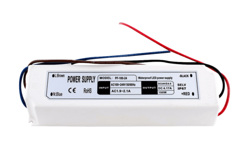 Блок Питания для ленты IP 67 пластик 100 W, 24V