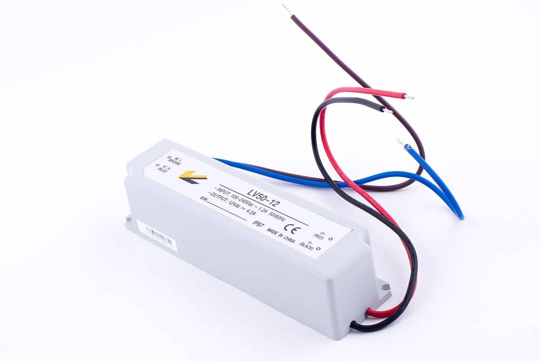 Блок Питания для ленты IP 67 пластик 50 W, 12V — изображение 2