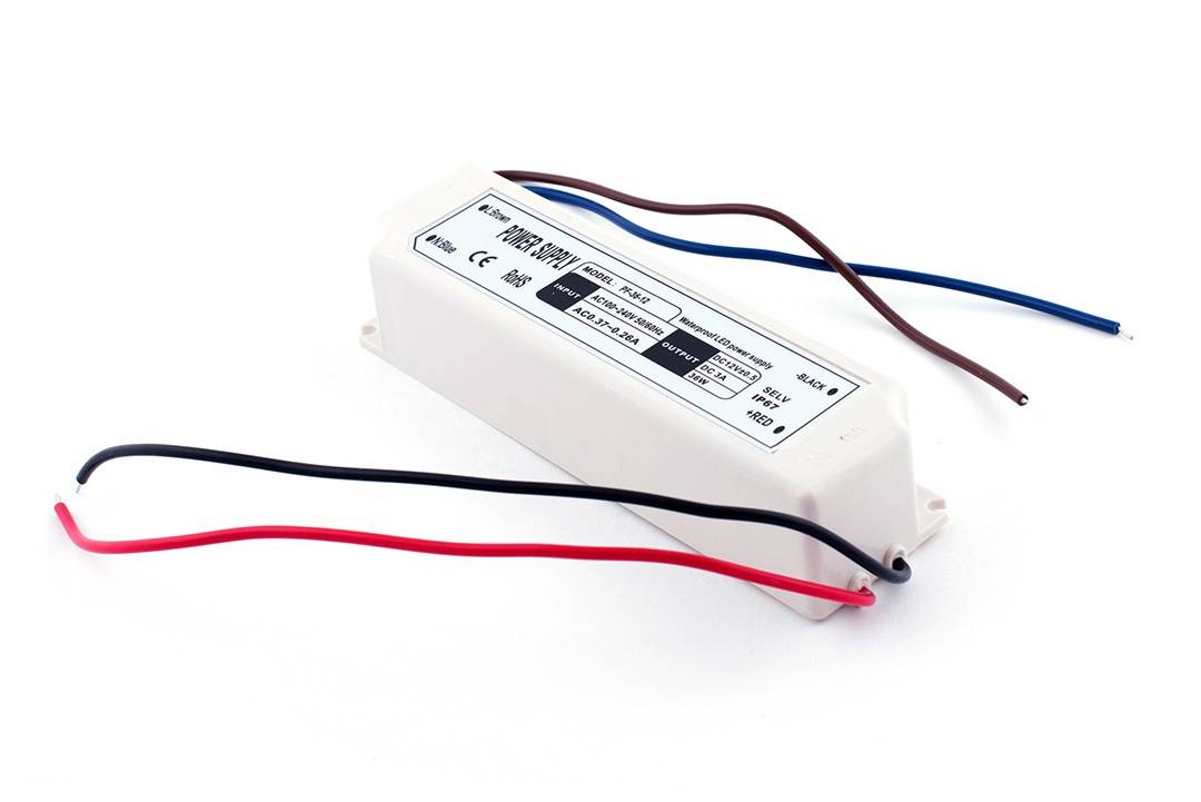 Блок Питания для ленты IP 67 пластик 35 W, 12V — изображение 6