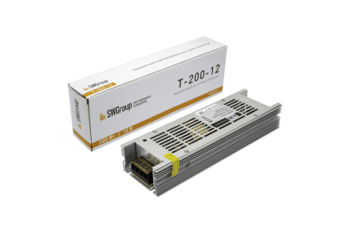 Блок питания компактный (узкий), 200 W, 12V