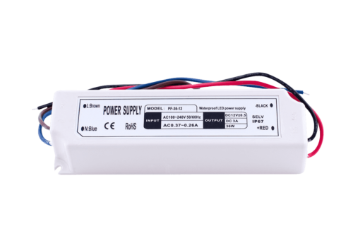 Блок Питания для ленты IP 67 пластик 35 W, 12V