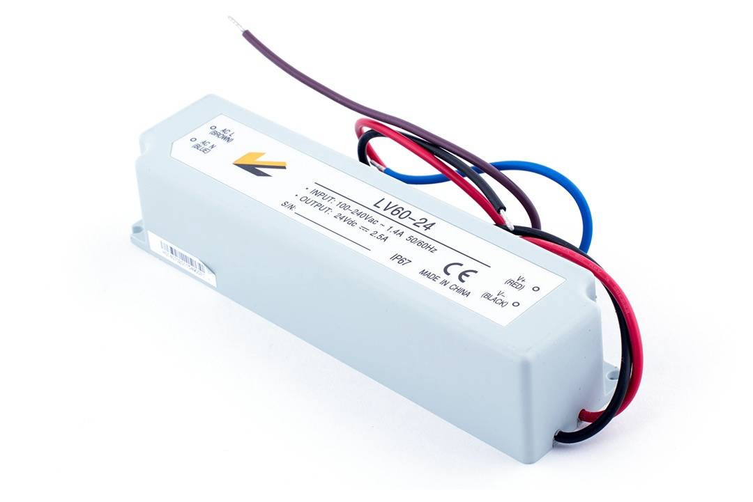 Блок Питания для ленты IP 67 пластик 60 W, 24V — изображение 6