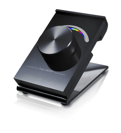 Радио пульт DESK-RGB с валкодером на 1 зону для RGB ленты