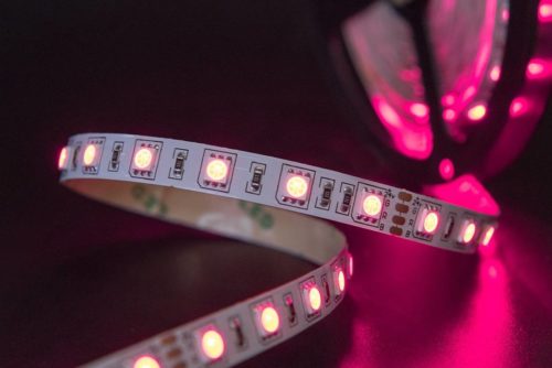 Лента светодиодная стандарт 5050, 60 LED/м, 14,4 Вт/м, 24В , IP20, Цвет: RGB