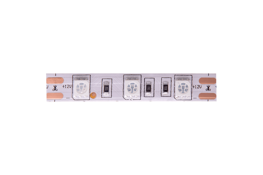 Лента светодиодная эконом 5050, 60 LED/м, 14,4 Вт/м, 12В , IP20, Цвет: Красный — изображение 3