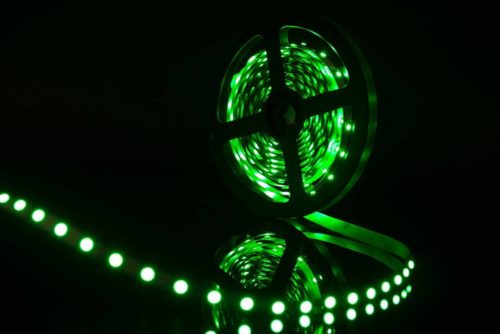 Лента светодиодная эконом 2835, 60 LED/м, 4,8 Вт/м, 12В , IP20, Цвет: Зеленый