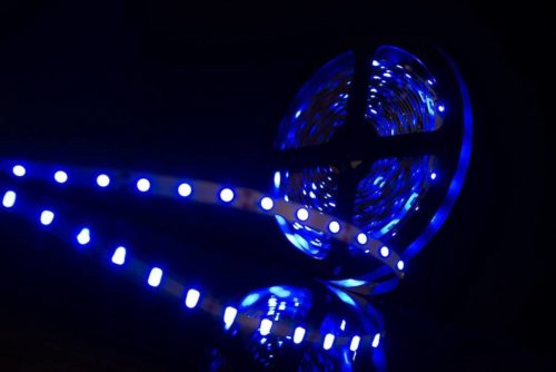 Лента светодиодная эконом 2835, 60 LED/м, 4,8 Вт/м, 12В , IP20, Цвет: Синий
