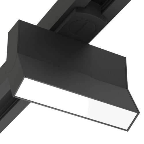 Трековый светильник светодиодный BLACK BOOK 6W OSRAM 120° DW/4000К Черный корпус однофазный 2TRA
